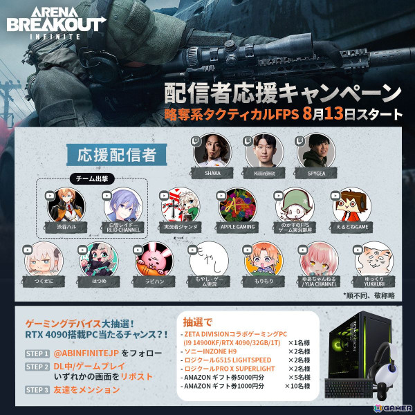 略奪系タクティカルFPS「Arena Breakout：Infinite」の正式リリース時期が2024年末に決定！登録ユーザー数は100万人を突破の画像3