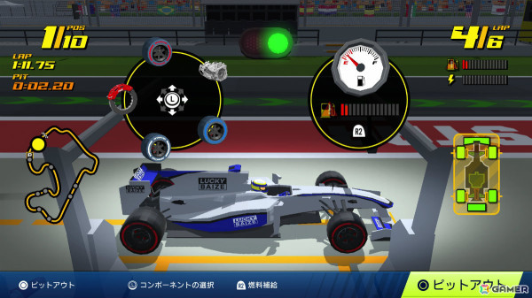レトロレーシングゲーム「GP CLUB LIFE モータースポーツチーム」が配信！タイヤの摩耗や燃料負荷、天候などの影響を受ける本格マシンで最速ラップを目指せの画像5