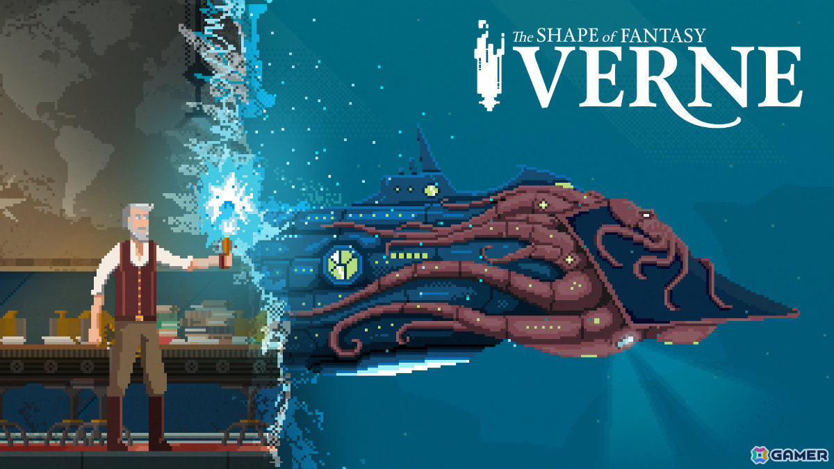 SF作家ジュール・ヴェルヌ氏の世界を冒険するドット絵ADV「Verne: The Shape of Fantasy」がSwitchで配信！の画像1