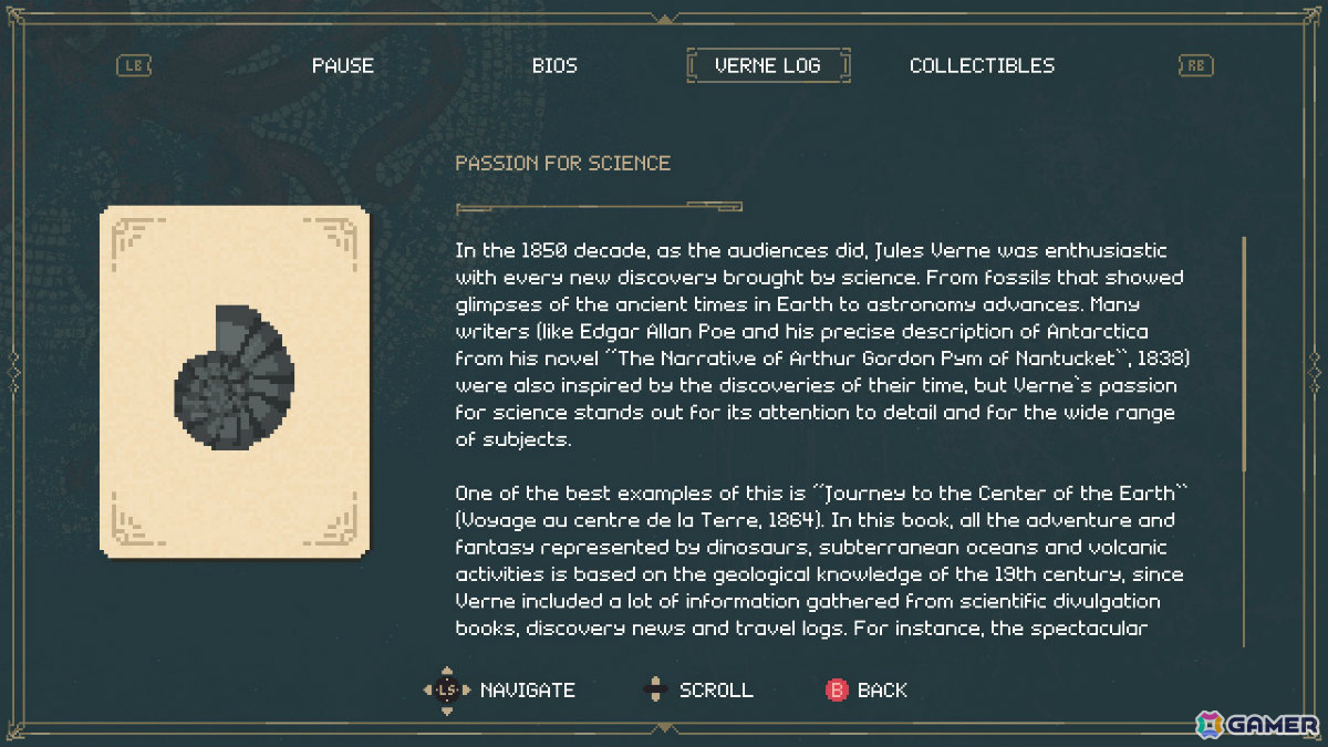 SF作家ジュール・ヴェルヌ氏の世界を冒険するドット絵ADV「Verne: The Shape of Fantasy」がSwitchで配信！の画像9