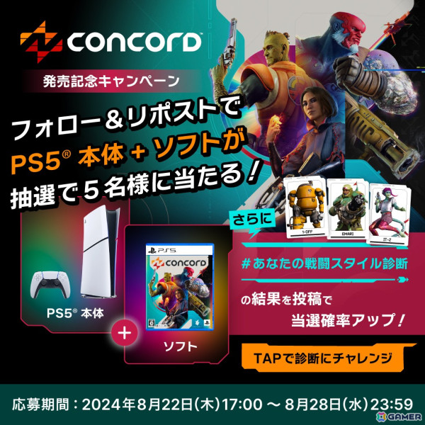 5vs5ヒーローシューター「CONCORD」が明日8月24日に発売！8月25日19時からはドンピシャさんら「三人称」による実況プレイ放送もの画像6