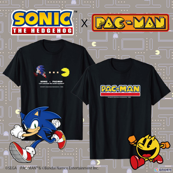 「パックマン」の新アイテムが「Amazon Merch On Demand POP UP STORE」に登場！「ソニック」とのコラボグッズも販売予定の画像1