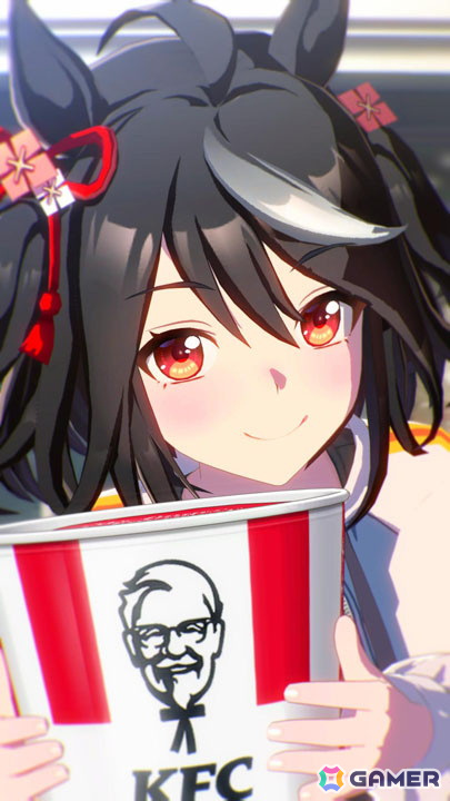 「ウマ娘 プリティーダービー」と「ケンタッキーフライドチキン」のコラボがスタート!ゲーム内ではKFC さんぽキャンペーンなどを楽しめるの画像