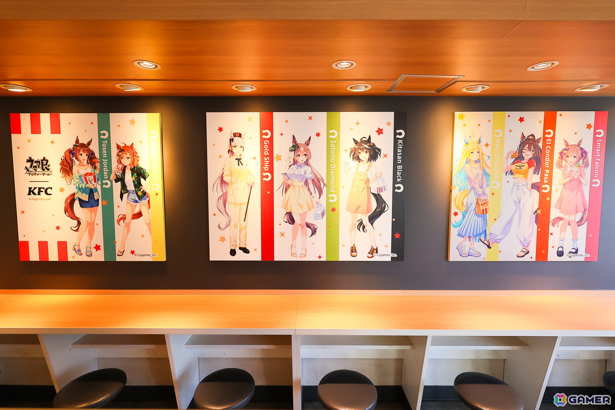 KFC 池袋西口店を「ウマ娘」が全フロアジャック！9月13日まで期間限定でラッピング店舗がオープンの画像16