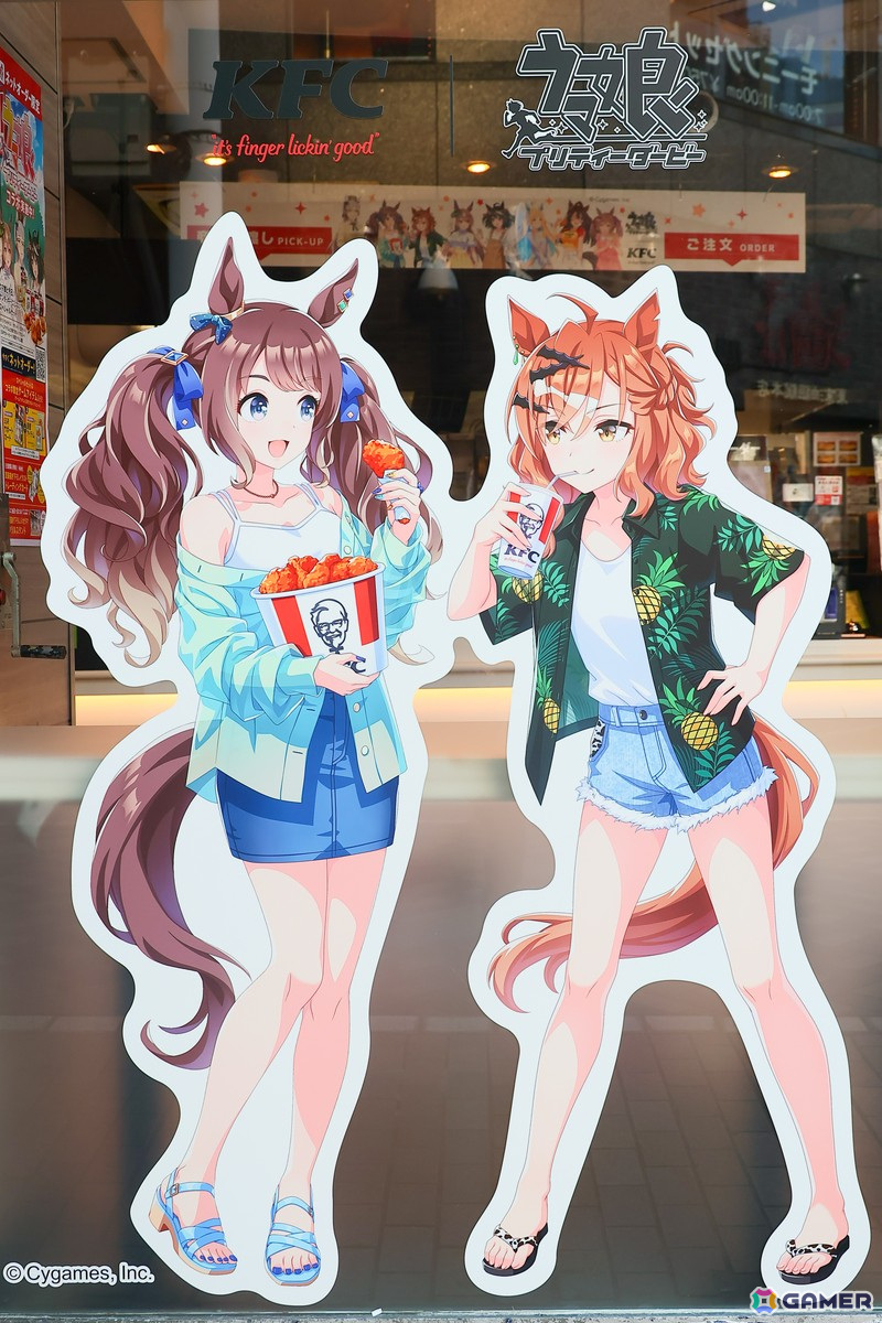 KFC 池袋西口店を「ウマ娘」が全フロアジャック！9月13日まで期間限定でラッピング店舗がオープンの画像5