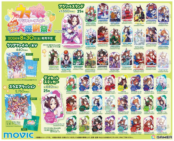 「ウマ娘 プリティーダービー 熱血ハチャメチャ大感謝祭！」アニメイトフェアが8月30日より開催！特典にはドットイラストを使用したポストカードがの画像4