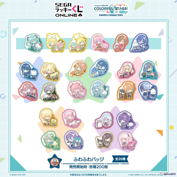 「プロセカ×サンリオキャラクターズ」くじがセガ ラッキーくじオンラインでも発売！の画像5