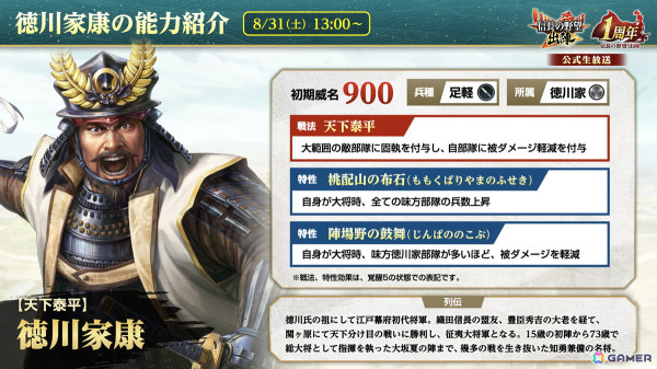 「信長の野望 出陣」1周年記念のアップデートが実施！列伝イベント「関ヶ原の戦い」や特別登用札×10などのプレゼントもの画像23