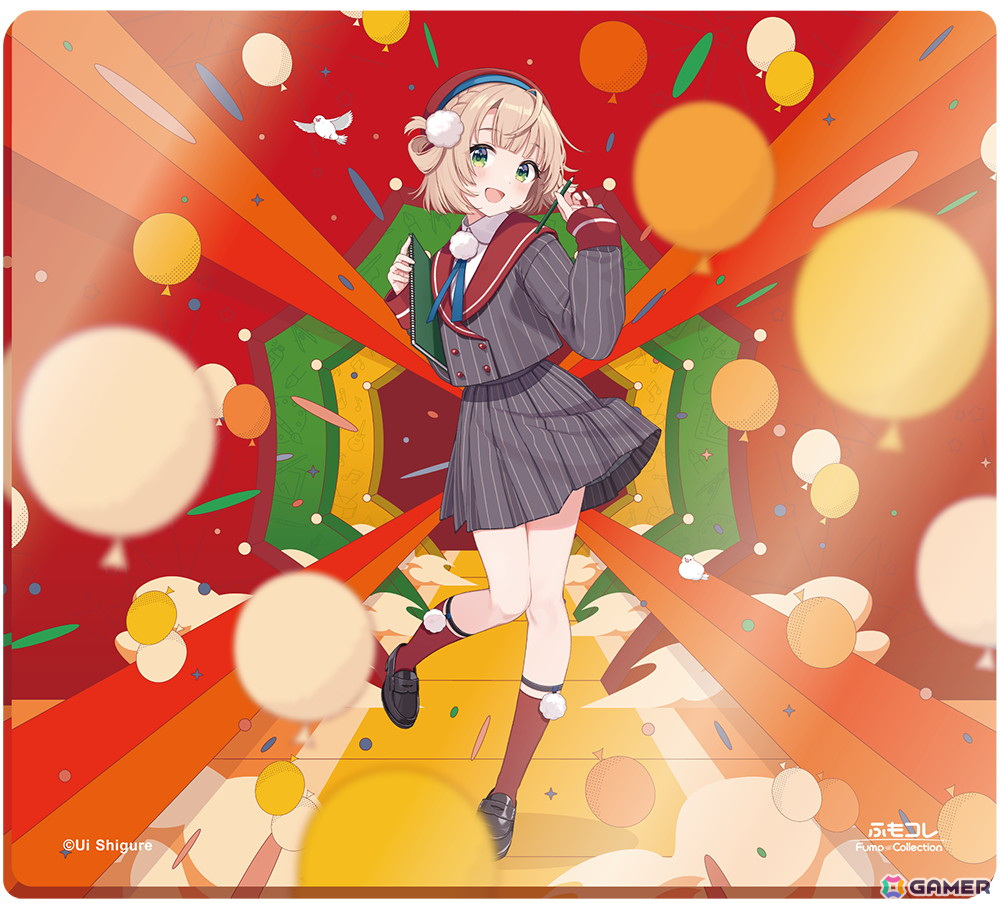 しぐれうい氏の活動5周年を記念した「ふもコレ × しぐれうい5周年記念 Dream Gamer 雷 ガラスマウスパッド」が発売決定!の画像