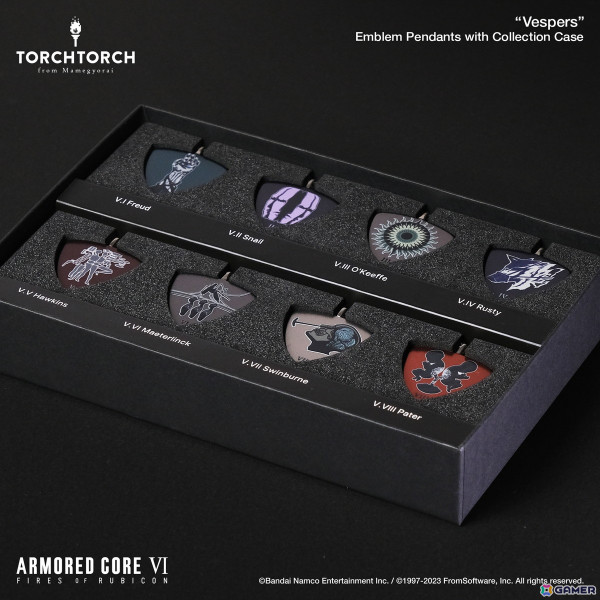 「ARMORED CORE VI FIRES OF RUBICON」とTORCH TORCHのコラボによる“ヴェスパー部隊”メンバー8名のエンブレムペンダントが予約受付スタート！の画像12