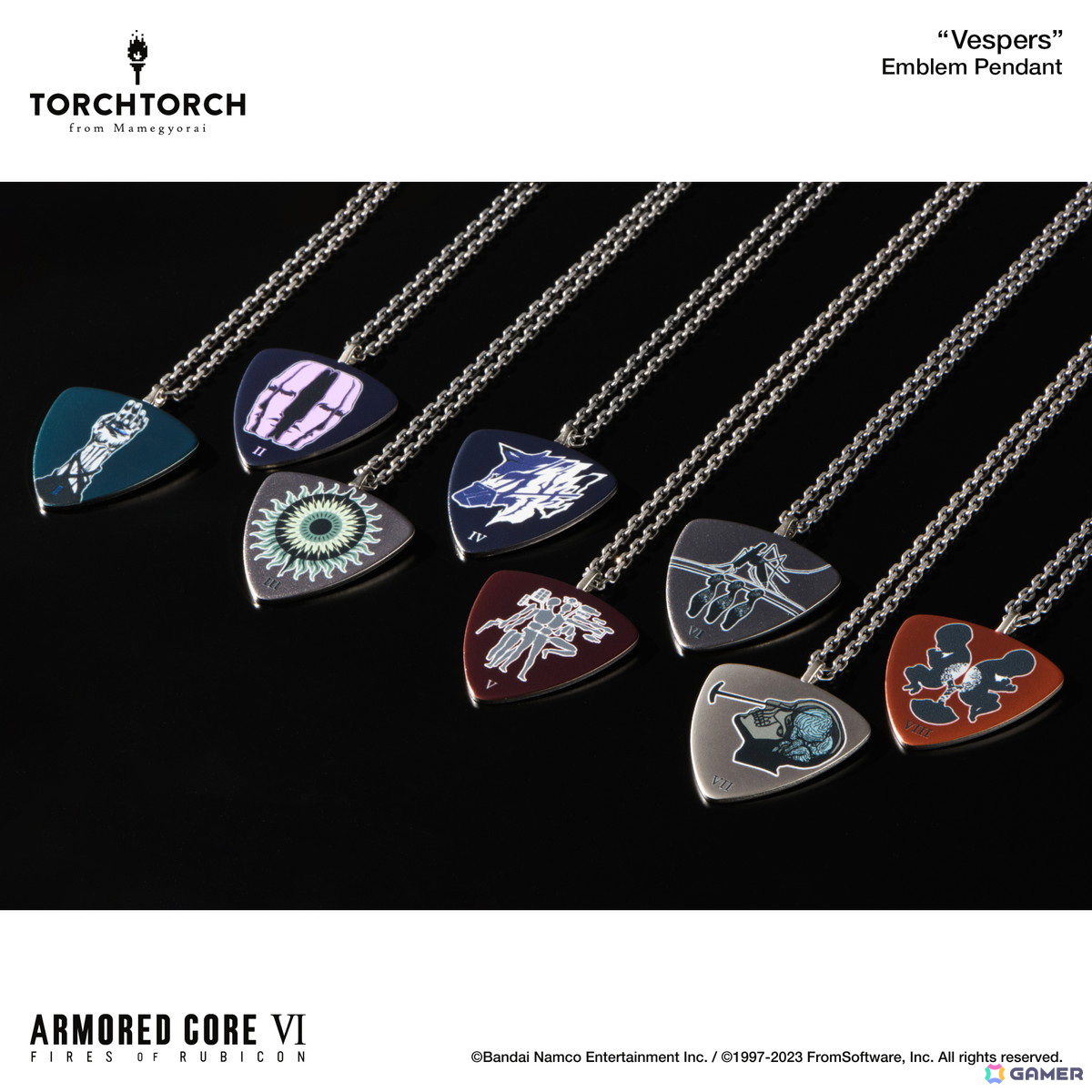 【新品未使用】アーマードコア6ヴェスパー部隊エンブレムペンダントV.IIスネイル Pre-Order】ARMORED CORE VI FIRES OF RUBICON × TORCH TORCH