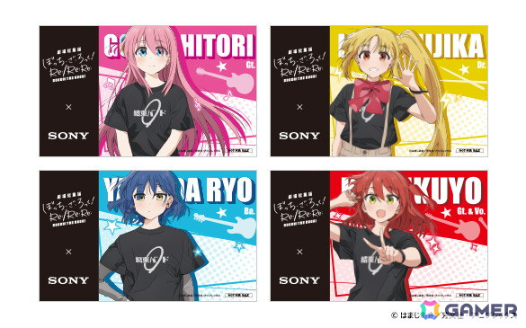 アニメ「ぼっち・ざ・ろっく！」オリジナルデザインを刻印したソニー