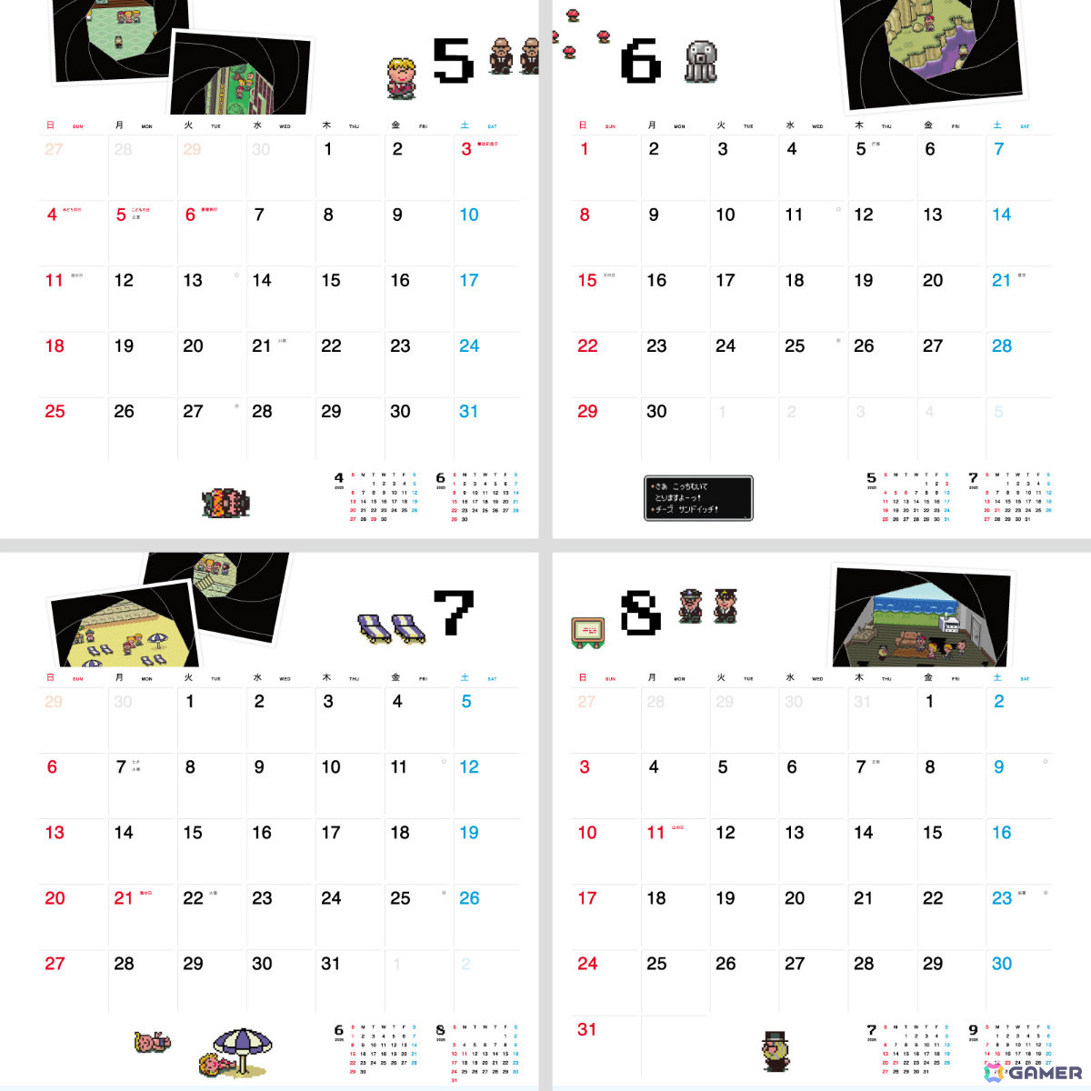 「MOTHER2 ギーグの逆襲」天才写真家の写真が「ほぼ日ホワイトボードカレンダー」となって9月1日に発売!の画像