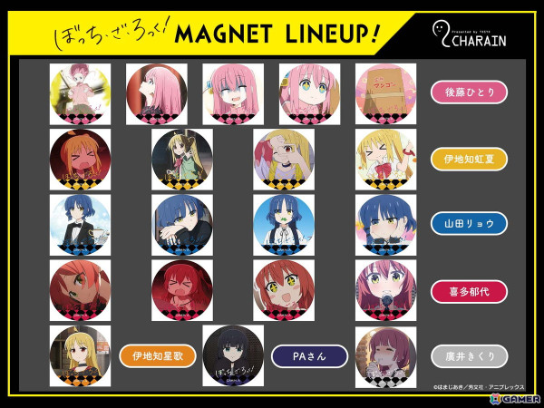 「ぼっち・ざ・ろっく！」のアニメシーンをデザインに使用したスタンプとマグネットが9月4日より「キャラ印.com」にて販売開始！の画像3