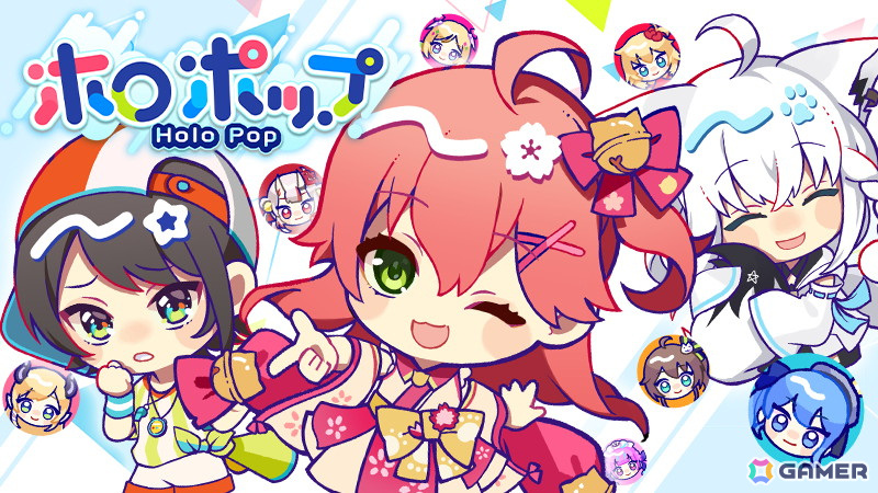 ホロメンの小ネタ満載ピンボールゲーム「ホロポップ」がSteamで配信!ホロライブ二次創作ブランド「holo Indie」の新作の画像