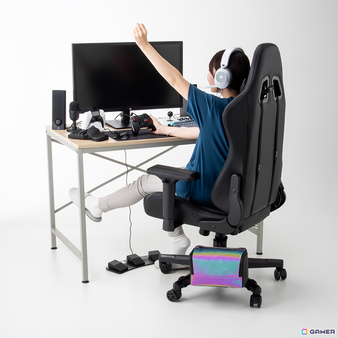 ゲーミングチェアの脚部に装着する「ゲーミング防災バッグ」が発表！防災グッズの置き場所問題を解決の画像1