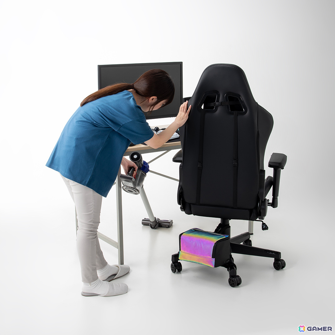 ゲーミングチェアの脚部に装着する「ゲーミング防災バッグ」が発表！防災グッズの置き場所問題を解決の画像2