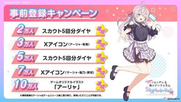 「時々ボソッとロシア語でデレる隣のアーリャさん パズルパーティ！」の配信時期が9月に決定！君嶋綾乃役・会沢紗弥さんのサイン入り色紙が当たるチャンスもの画像3