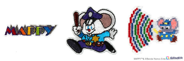 「パックマン」や「マッピー」「ゼビウス」「太鼓の達人」のコラボ刺繍ステッカーが予約開始！TGS2024での先行販売もの画像3