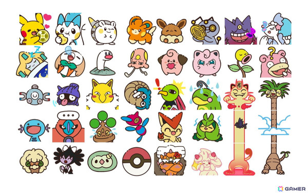 ポケモンの新しいLINE絵文字「ポケモン ミニインパクト！動く絵文字」が発売！ミニサイズながらインパクトのある絵文字でトークを彩ろうの画像2