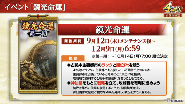 「三國志 覇道」新長期イベント「鏡光命運」が開幕！新たなLR武将「周泰」「徐庶」も登場の画像3
