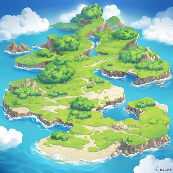 マッチ3パズルゲーム「ドラえもん パズルdeリゾートメーカー」が2024年10月に配信！無人島をリゾート開発する完全オリジナルストーリーが展開の画像2