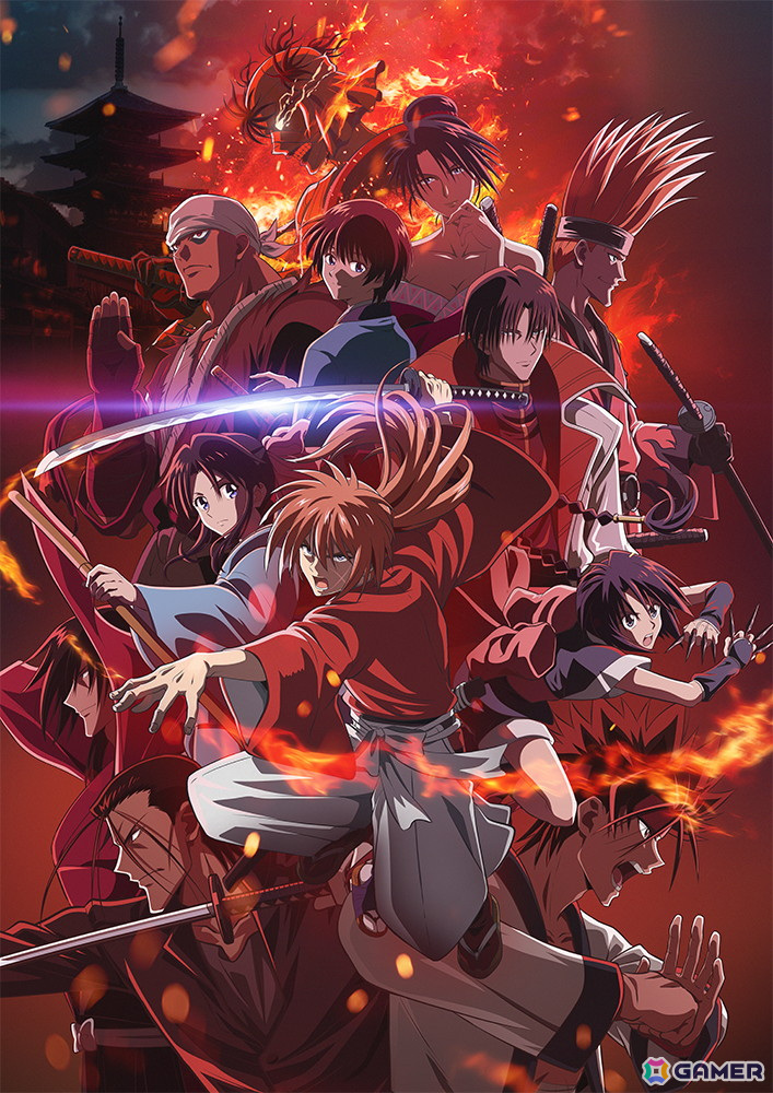 TVアニメ「るろうに剣心 －明治剣客浪漫譚－」第二期「京都動乱」第2弾キービジュアル、第3弾PVが公開！第一クールOPはキタニタツヤ×なとり「いらないもの」の画像1