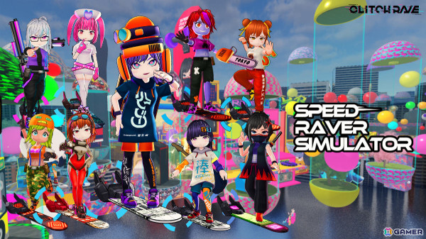 MISOSHITAさん率いるGLITCH RAVEがゲーム×音楽×IP展開の「Speed Raver Simulator」をROBLOXでリリース！の画像1