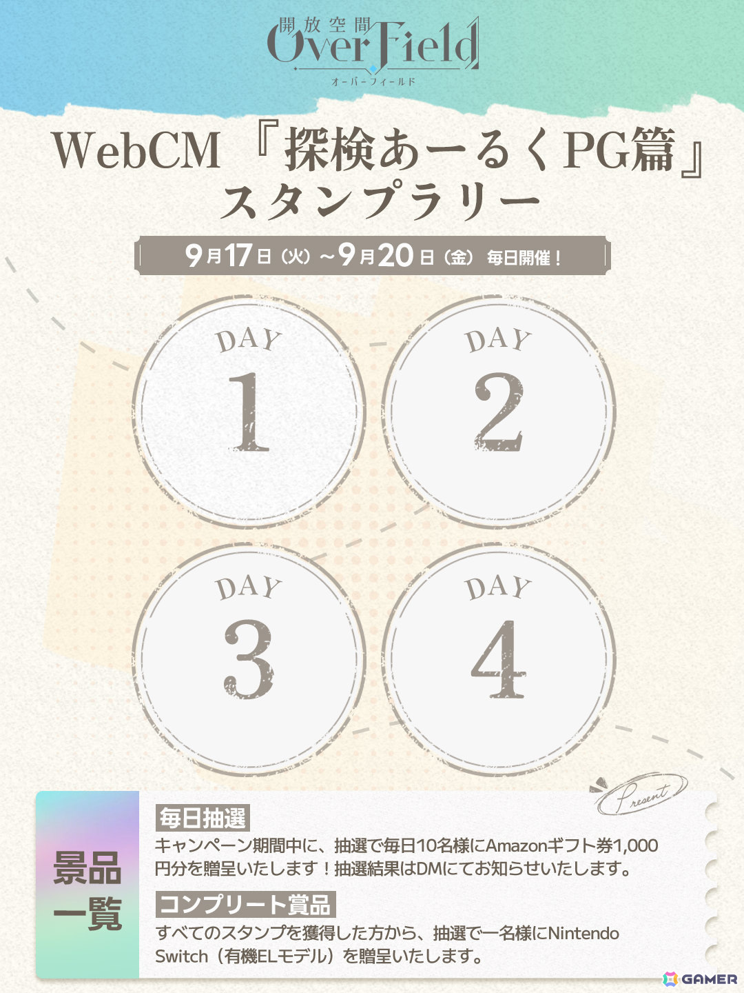 「開放空間：Over Field」WebCM第二弾「日常から異世界へ」と第三弾「探検あーるくPG」が公開！日常の隙間に潜む小さな世界を見つけようの画像