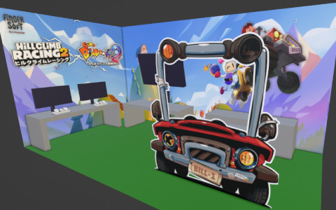 「ヒルクライムレーシング2」がTGSに初出展！「ボンバーマン」とのコラボバージョンを体験しよう