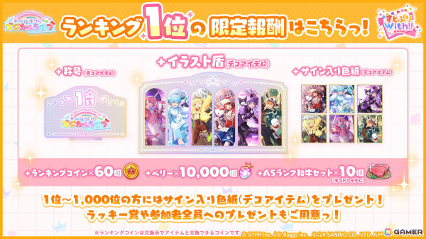 「すとぷりWith!!」リリース半年を記念してサンリオキャラクターズとのコラボイベントが開催！ハローキティやシナモロールとコラボしたメンバーが登場の画像5