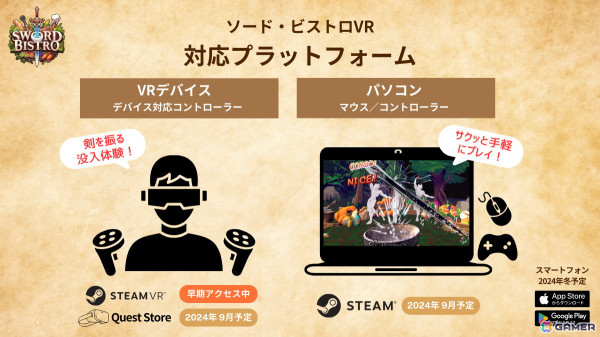 AI異世界料理リズムアクション「ソード・ビストロVR」がTGS2024に出展！PC版も会場で初公開の画像2