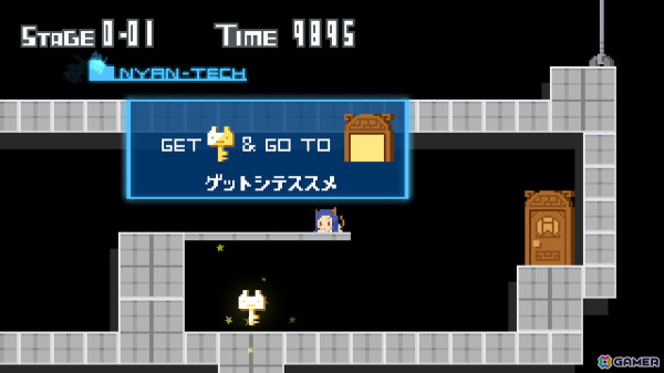 指先混乱系アクションパズルゲーム「ツクールシリーズ NYANxTECH」がSwitchで配信開始！の画像