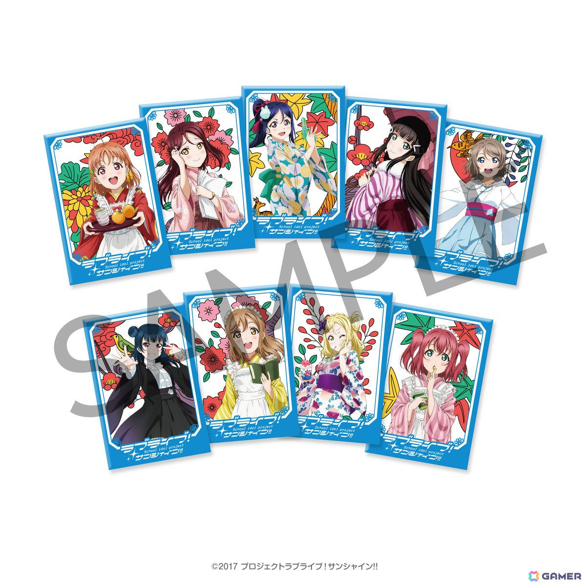 「ラブライブ!サンシャイン!!」Aqoursのメンバーたちが花札に!美しい花札の図柄との融合を楽しもうの画像