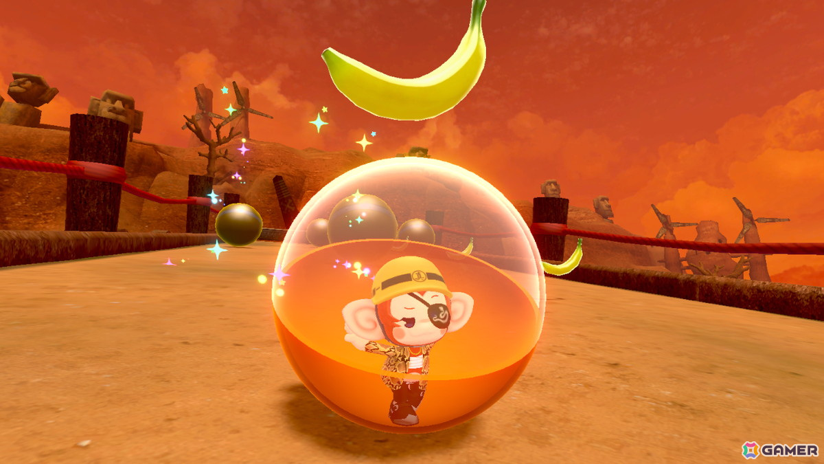 「スーパーモンキーボール バナナランブル」DLC「セガパス」のプレイアブルキャラクターとしてアクセル、ビートが参戦！真島の兄さんなどのコラボ衣装もの画像11