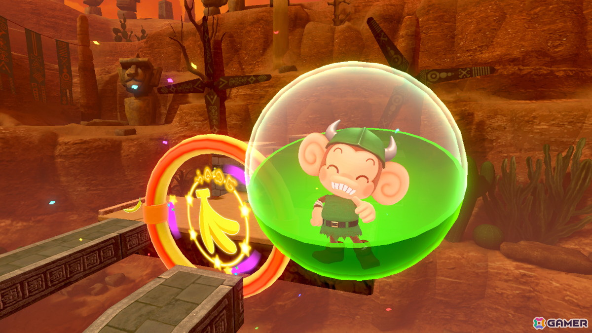 「スーパーモンキーボール バナナランブル」DLC「セガパス」のプレイアブルキャラクターとしてアクセル、ビートが参戦！真島の兄さんなどのコラボ衣装もの画像13