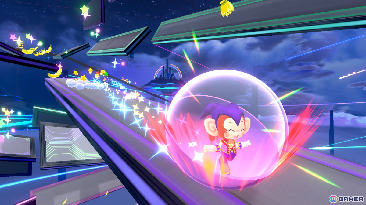「スーパーモンキーボール バナナランブル」DLC「セガパス」のプレイアブルキャラクターとしてアクセル、ビートが参戦！真島の兄さんなどのコラボ衣装もの画像17