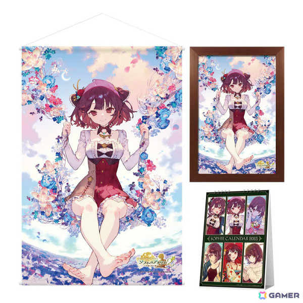 アトリエカレンダー2025A4 LED付アートボード-ライザ- ライザのアトリエ コーエーテクモゲームス / アトリエカレンダー2025 B2ダブル