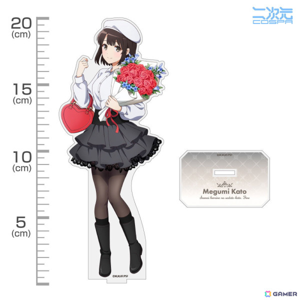 「冴えない彼女の育てかた Fine」デートコーデの加藤恵の描き下ろしイラストを用いたキャラファイングラフやアクリルスタンドが登場!の画像
