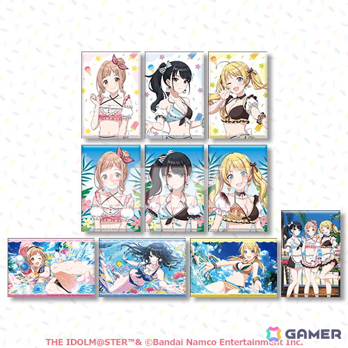 「シャニマス」水着衣装に身を包んだイルミネーションスターズのグッズをラインナップしたオンラインくじが10月1日より販売!の画像