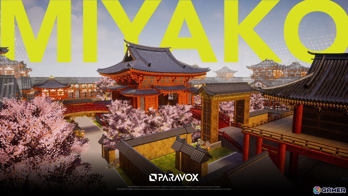 eスポーツシューター「PARAVOX」に和のテイストを感じさせる新マップ「MIYAKO」が実装の画像