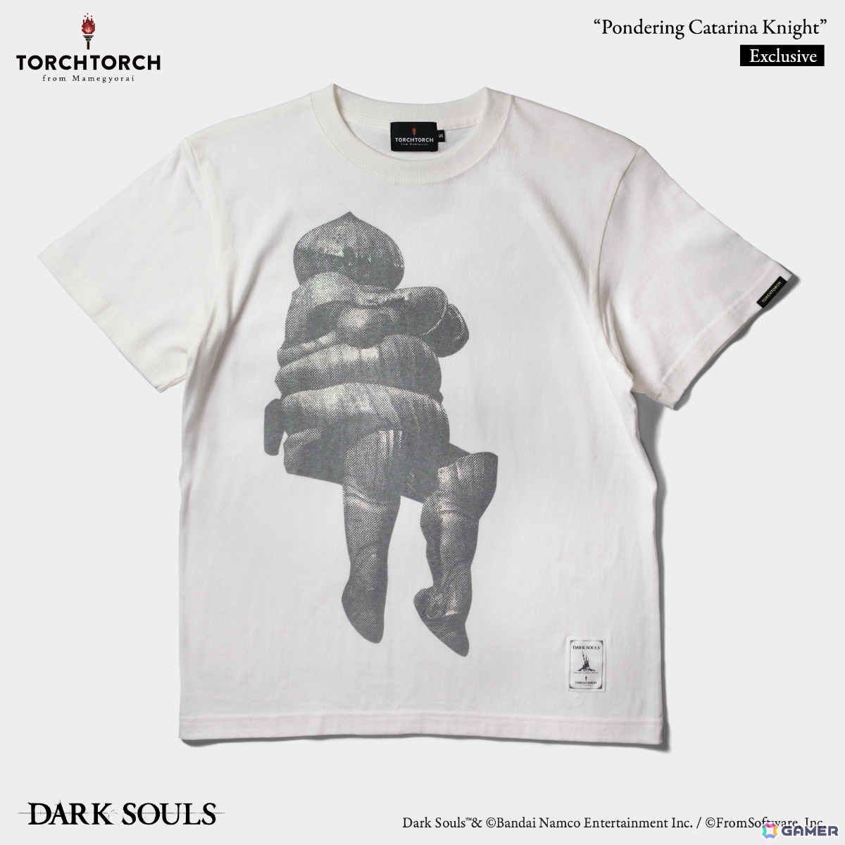 TGS2024限定 ダークソウル 悩めるカタリナ騎士のTシャツ XL 悩めるカタリナ騎士のTシャツ | TORCH TORCH