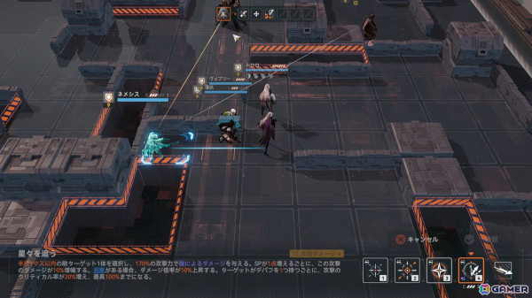 「ドールズフロントライン2」TGS試遊版をレポート！マス目式のSRPGへと変化したバトルは連携、迎撃、スキル管理とかなり本格的な仕上がりに【TGS2024】の画像13
