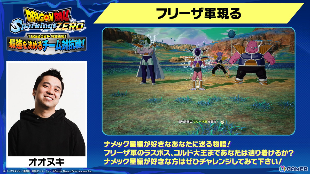 「ドラゴンボール Sparking! ZERO」SHAKAさんや兎田ぺこらさんが作成したカスタムバトルをプレイ！サタンでブロリーに挑むシチュエーションも【TGS2024】の画像