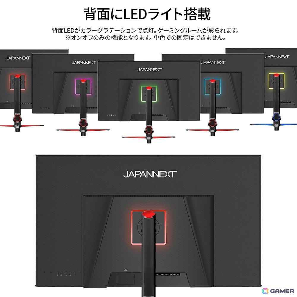 JAPANNEXTの38インチ4K/160Hz対応IPSパネル採用ゲーミングモニターが発売！昇降式多機能スタンドも搭載の画像4