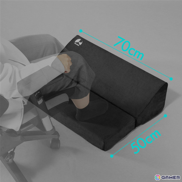 Bauhutte、デスク下をまるごとクッション化する「フットレストクッションワイド BFT-700C-BK」を発売の画像6