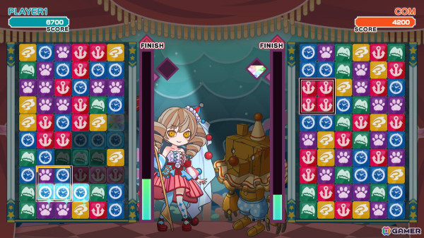 パネルを繋げて消していく回転パズルゲーム「サーカスクラッシュ」がSwitchで配信！の画像