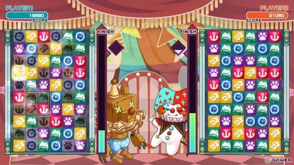 パネルを繋げて消していく回転パズルゲーム「サーカスクラッシュ」がSwitchで配信！の画像