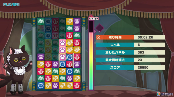 パネルを繋げて消していく回転パズルゲーム「サーカスクラッシュ」がSwitchで配信！の画像
