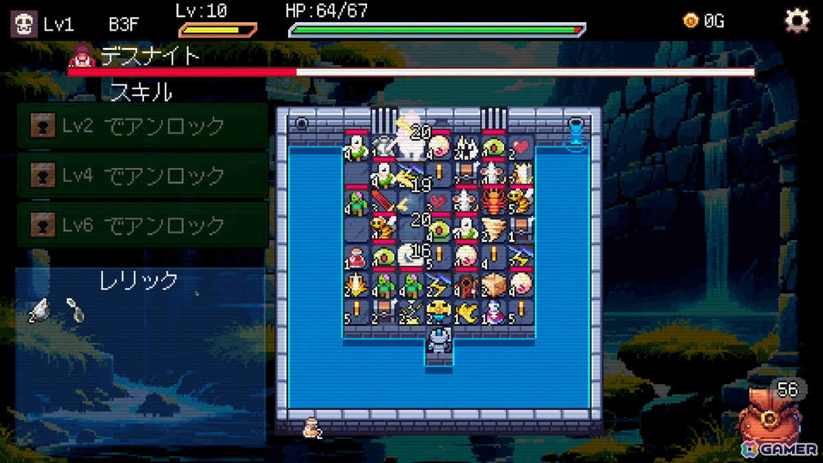 デッキ構築スロットゲーム「Slot ＆ Dungeons」Steamストアページが公開！スロットでエネミーやアイテムの配置が換わるローグライトゲームの画像5